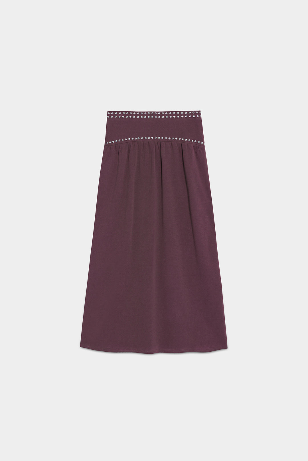 FALDA MIDI ALGODON TACHAS