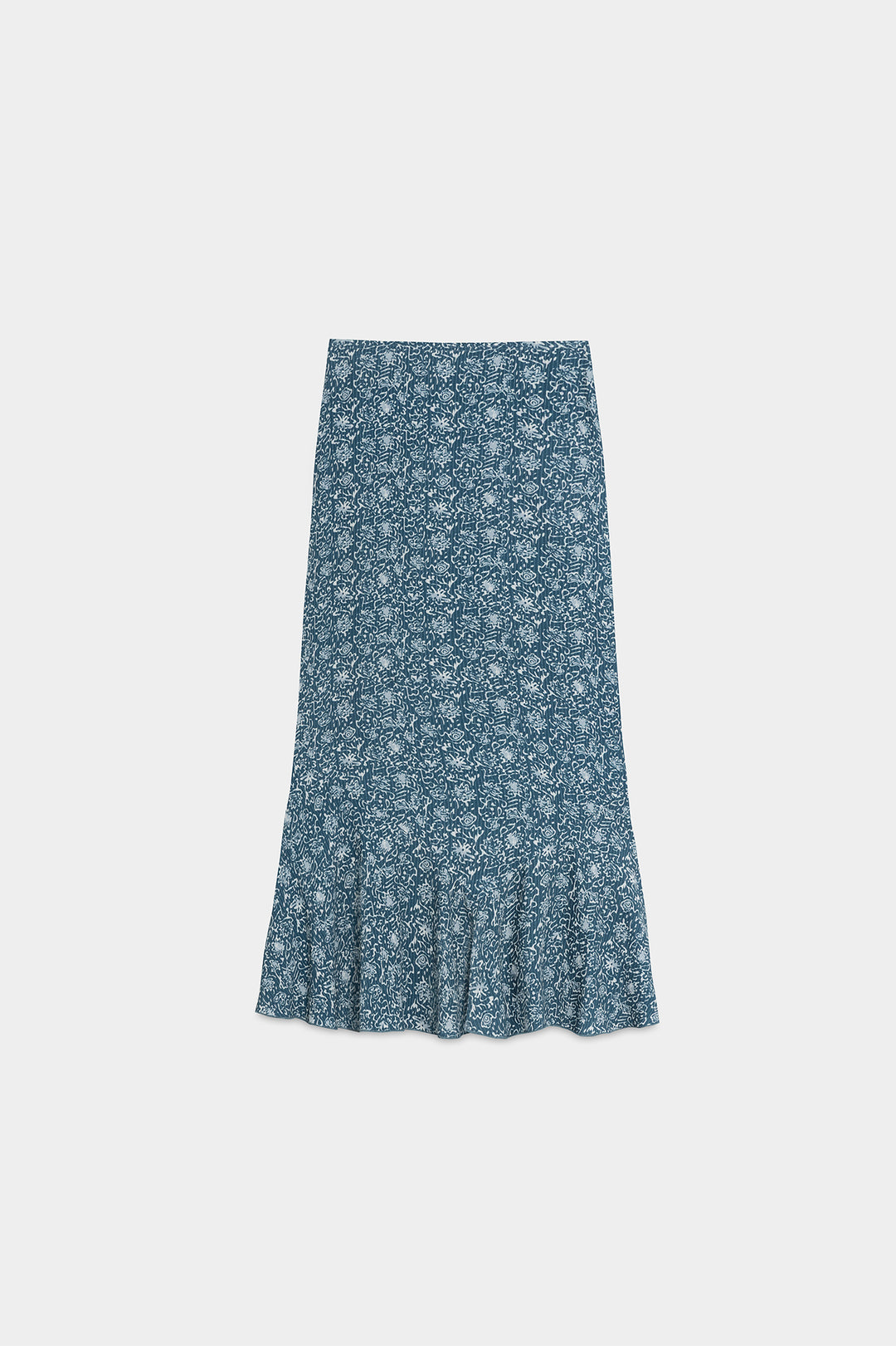 MIDI SKIRT WITH LOW Ruffle