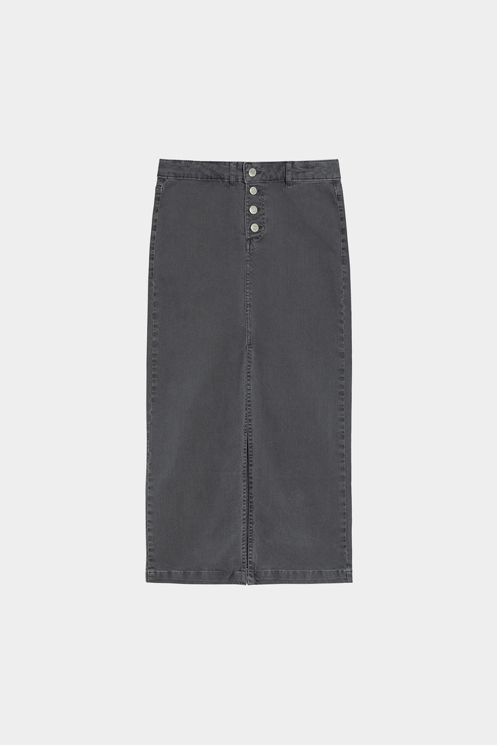 MIDI SKIRT WITH BUTTONS