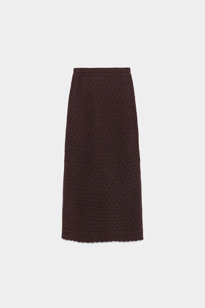 FALDA MIDI CROCHET
