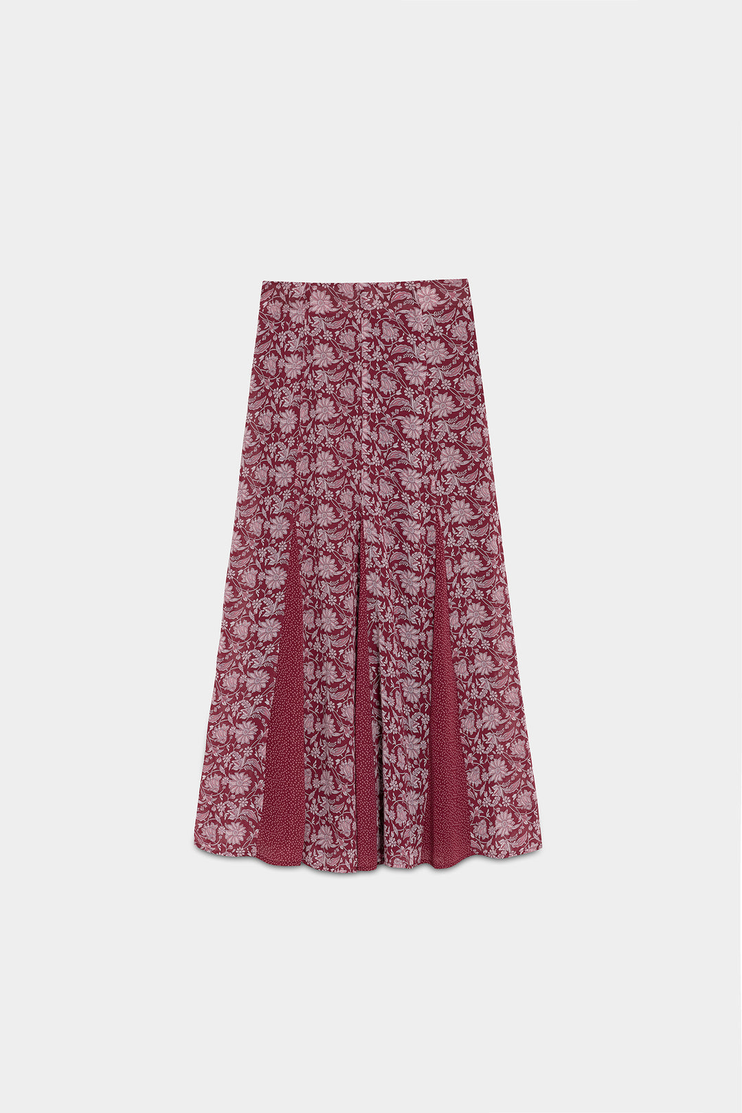 FALDA MIDI DOBLE TEJIDO