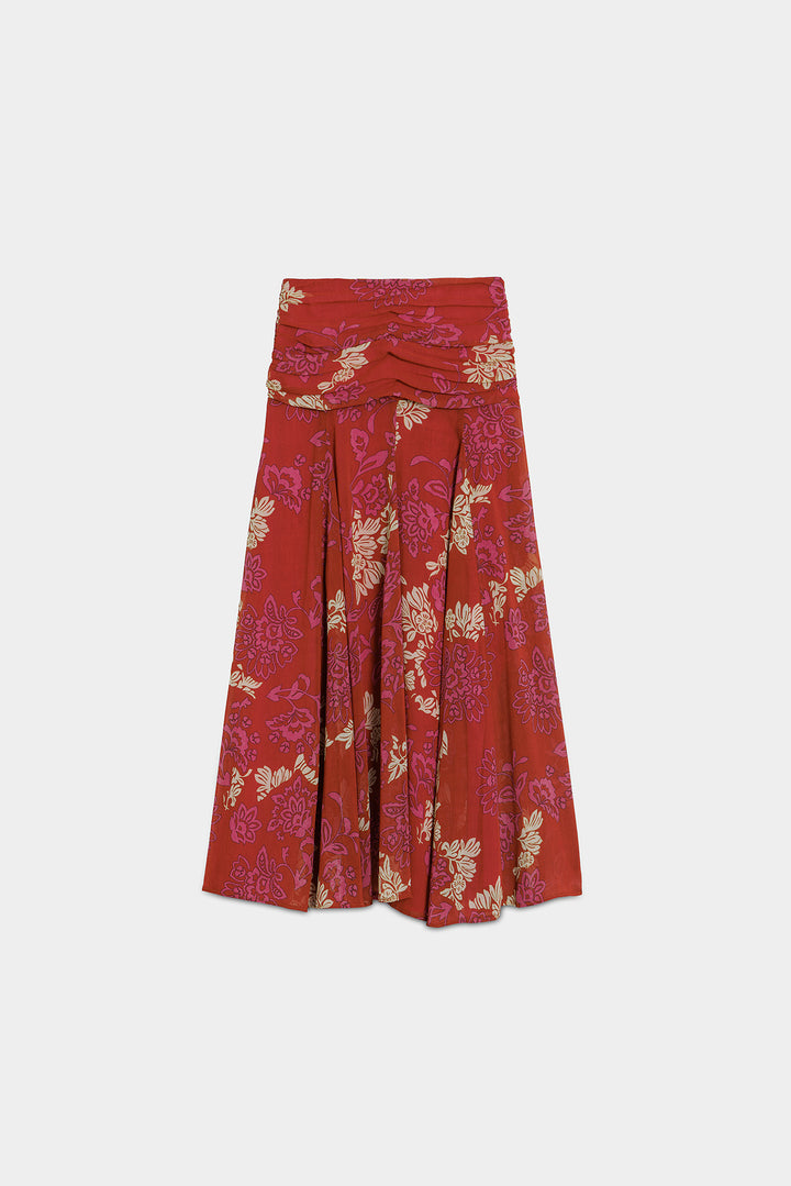 SIERRA MER GODET MIDI SKIRT