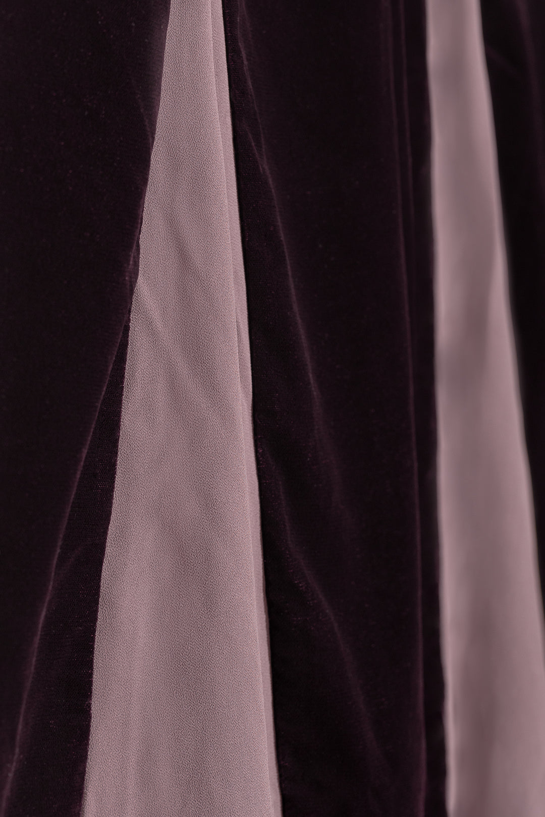 FALDA MIDI GODETS TERCIOPELO CONTRASTE