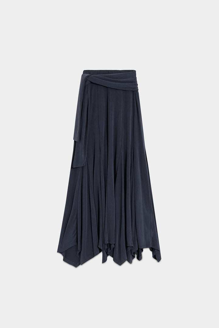 FALDA MIDI PUNTO LAZADA