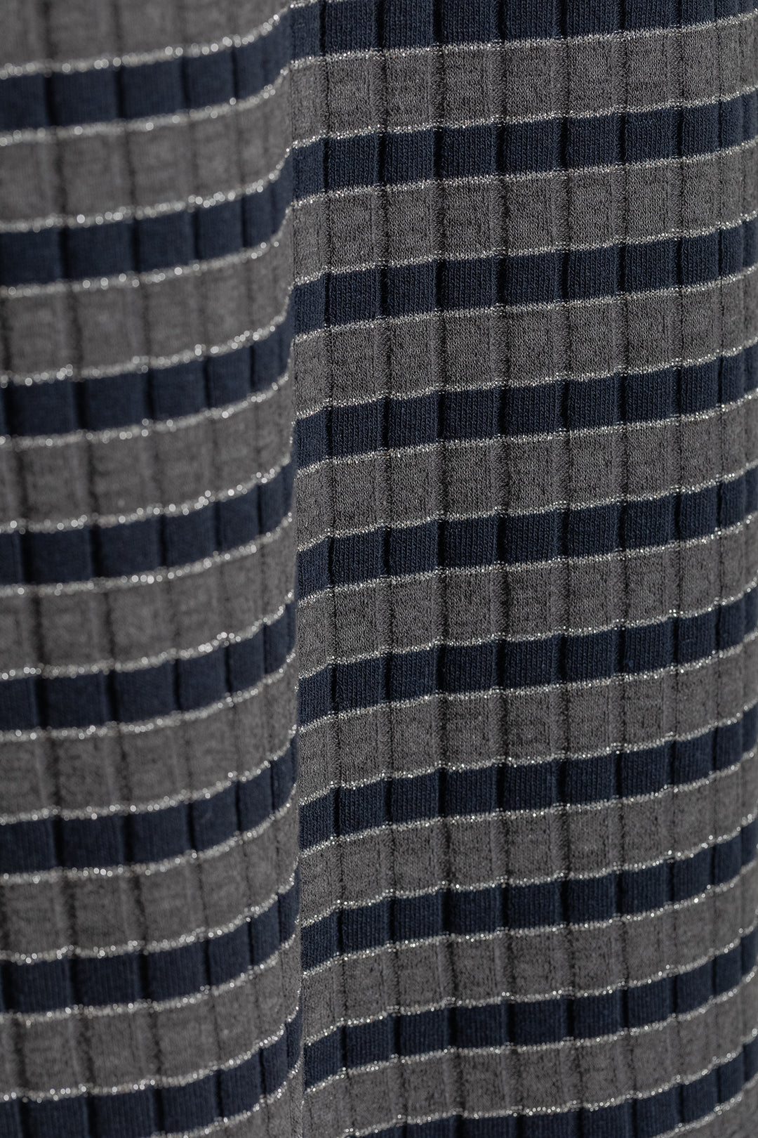 FALDA MIDI RAYAS LUREX