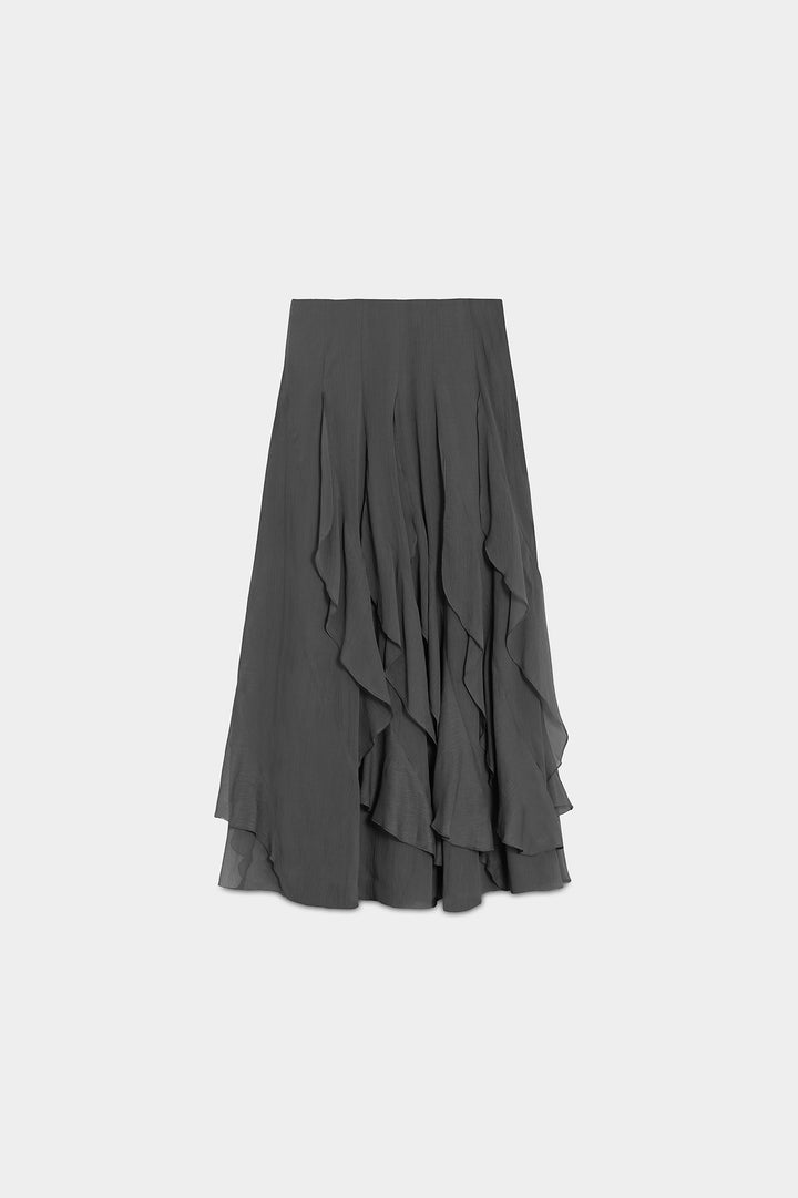 FALDA MIDI VOLANTES ISABEL