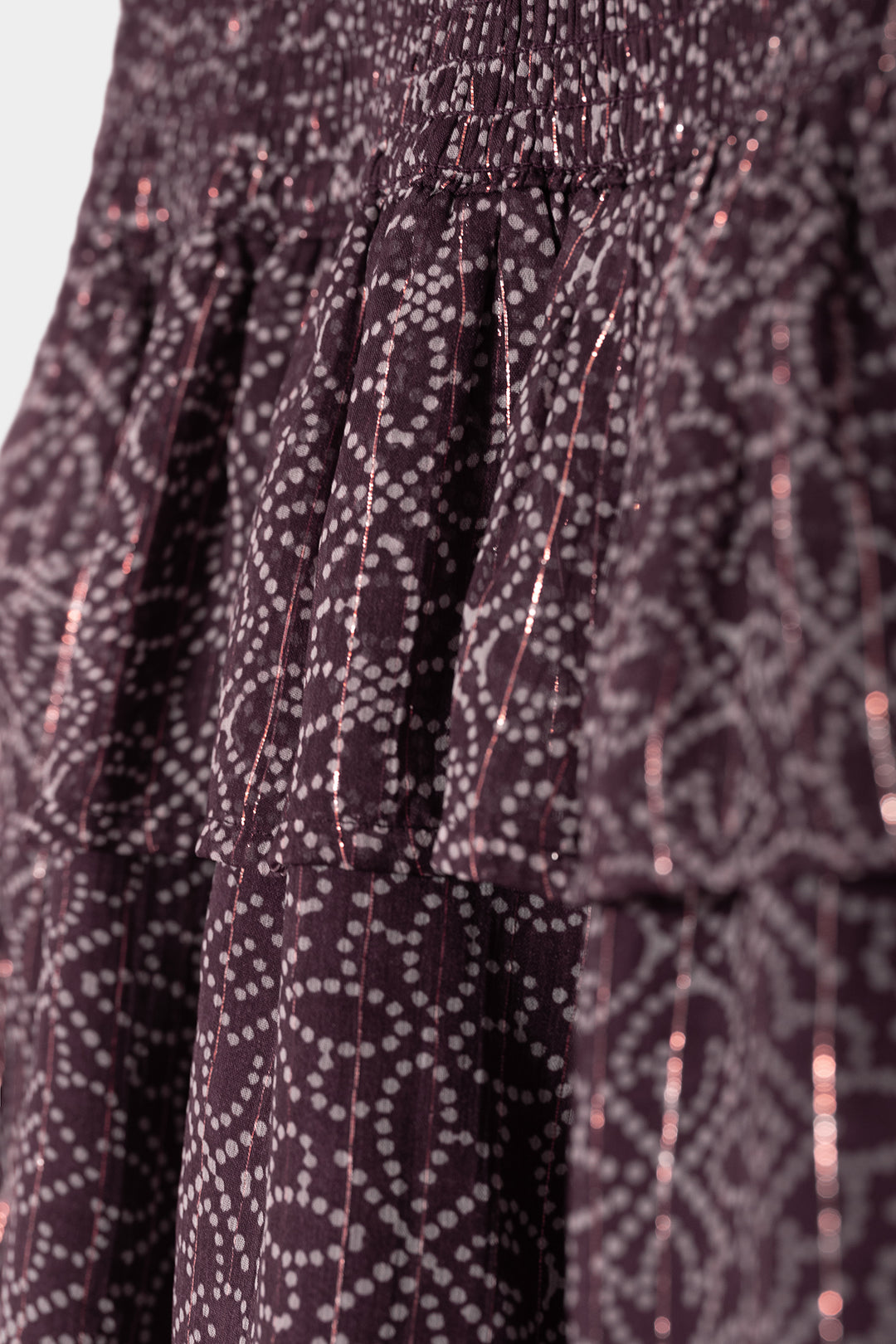 FALDA MINI FRUNCIDA ESTAMPADA