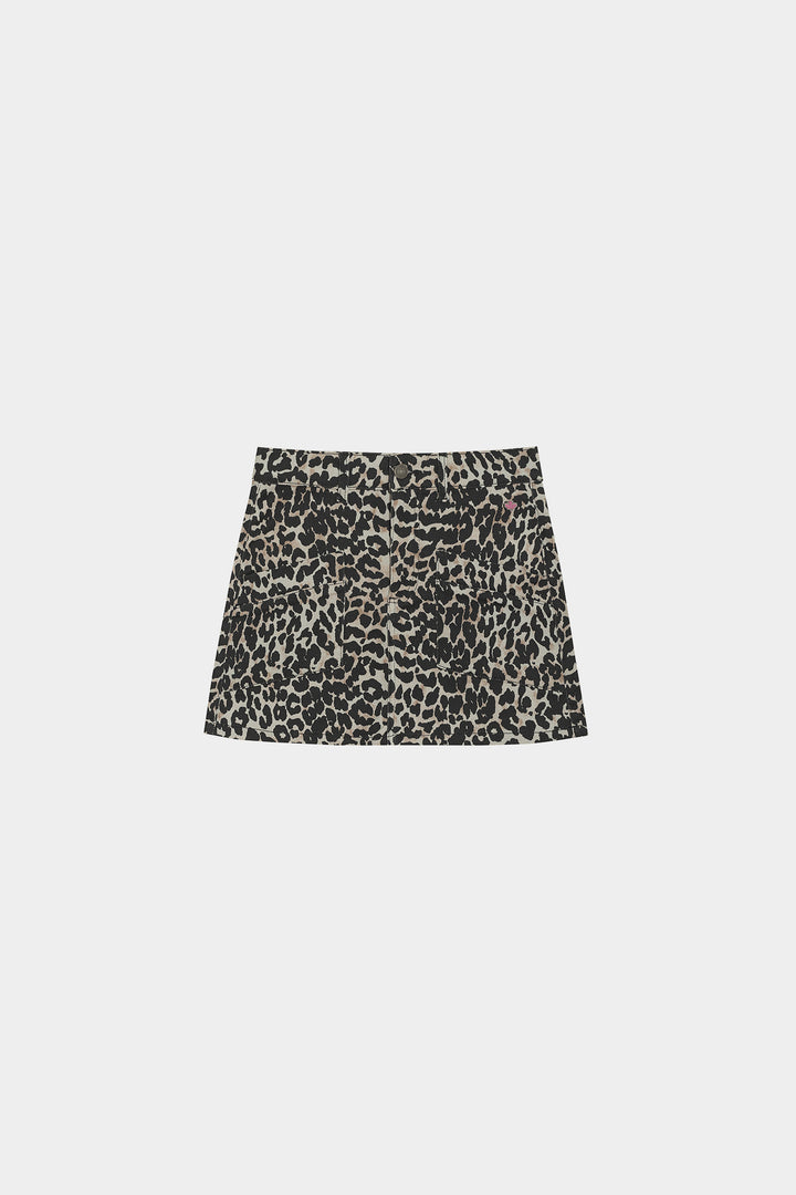 FALDA MINI LEOPARDO