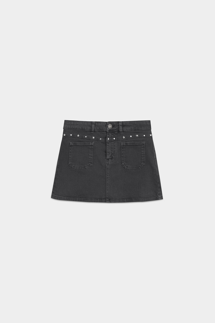 FALDA MINI TACHAS ESTRELLAS
