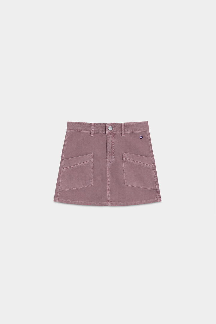 DENIM MINI SKIRT WITH POCKETS