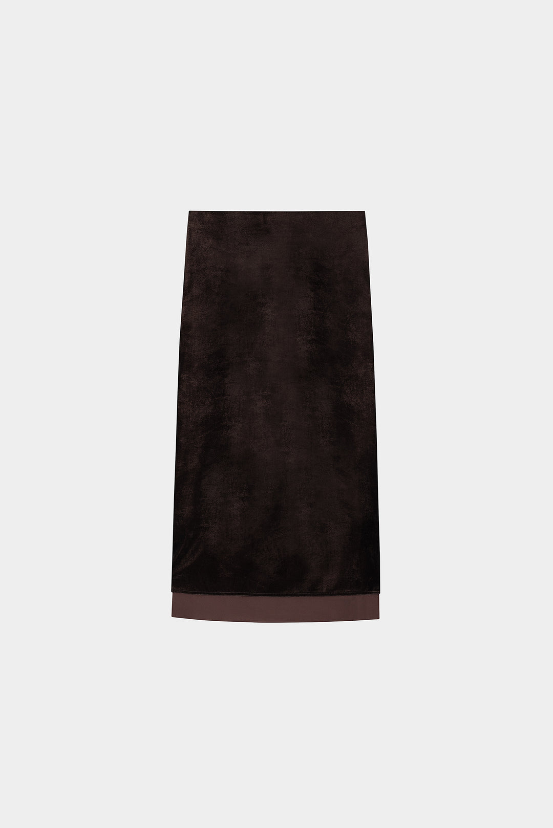FALDA MIDI TERCIOPELO CONTRASTE