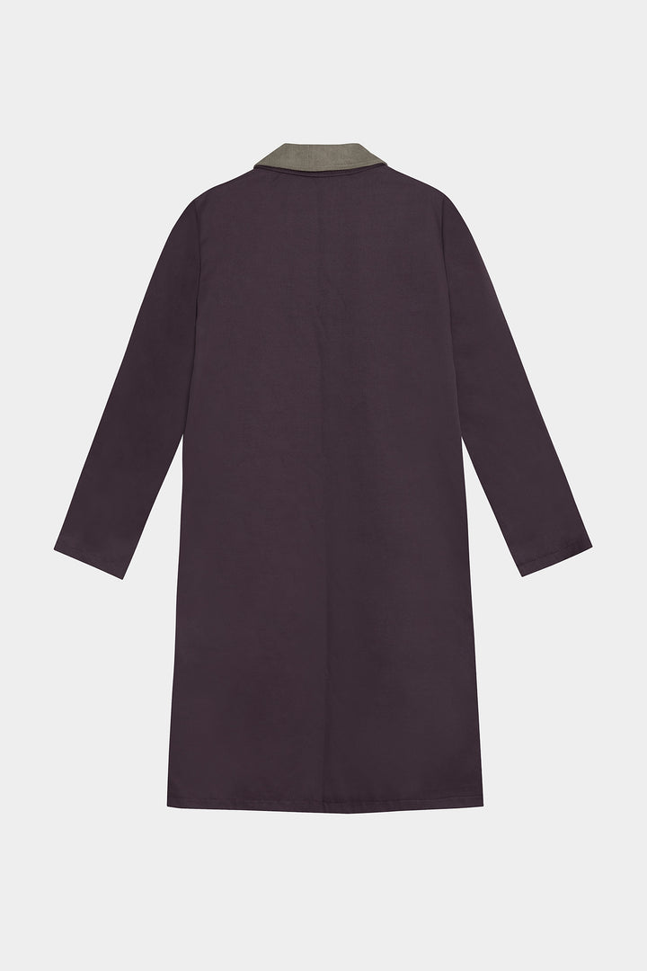 LONG CORDUROY COLLAR TRENCH COAT