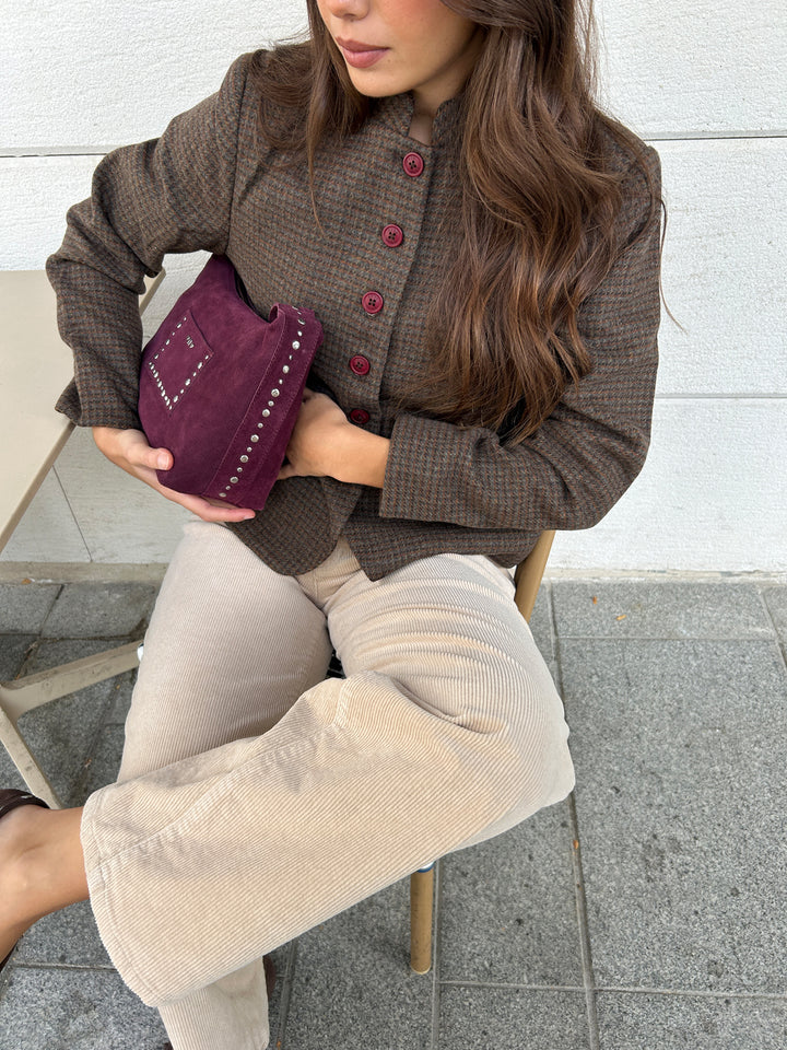 BOLSO HOMBRO BOLSILLO TACHAS