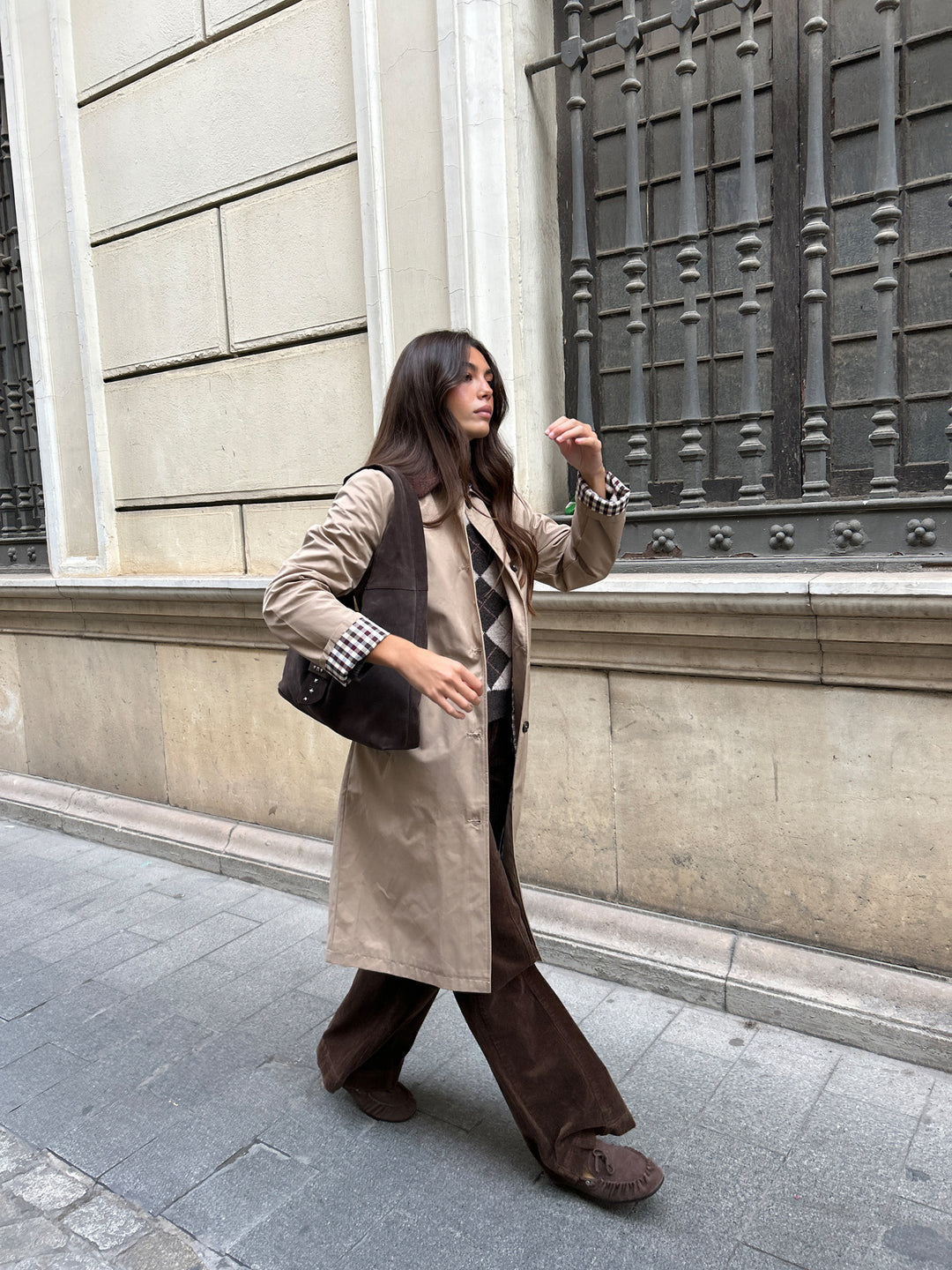 GABARDINA LARGA CUELLO PANA