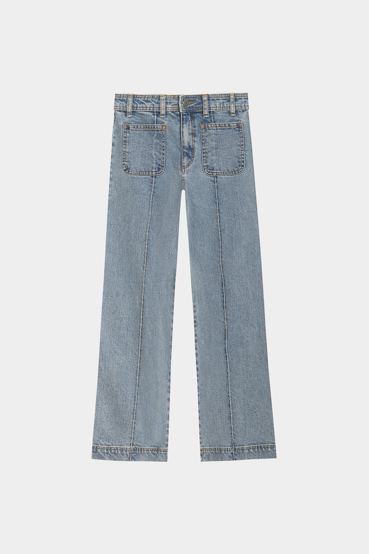 JEANS BASIC COSTURAS DENIM