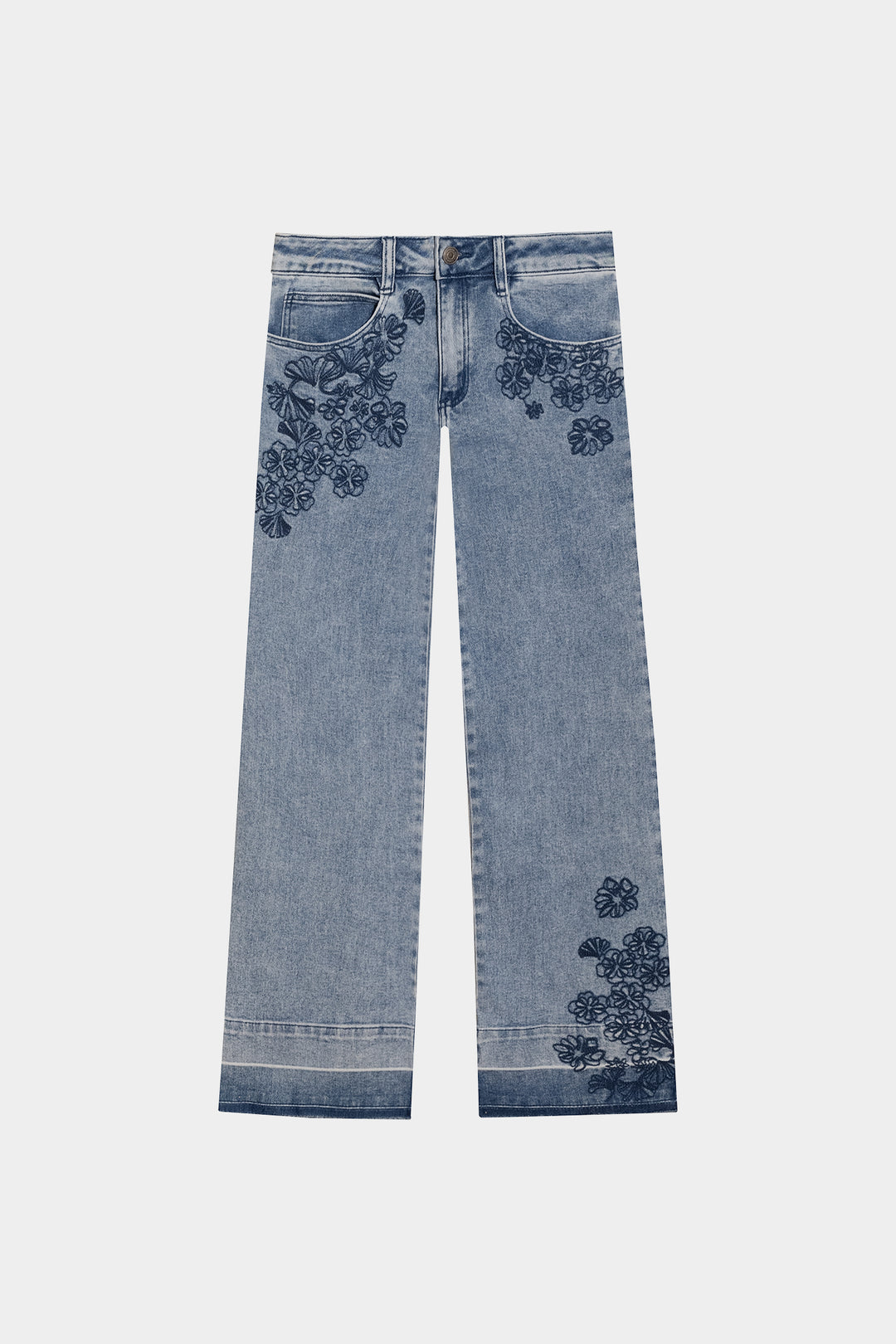 JEANS BORDADOS FLORES