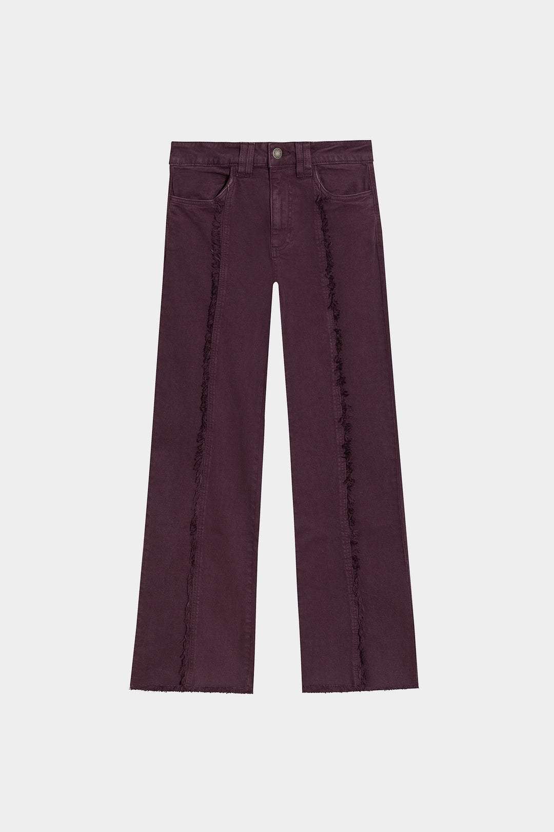 CONTRAST FRINGE STITCH JEANS