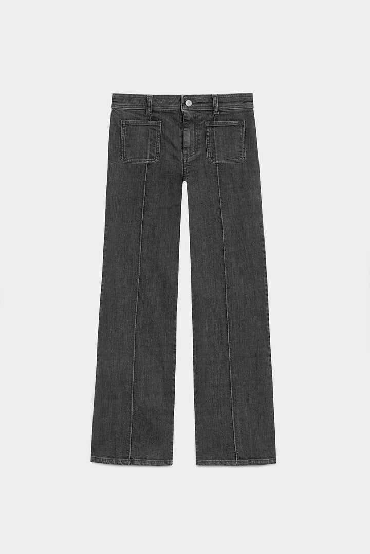 JEANS SEAMS STUDS STAR
