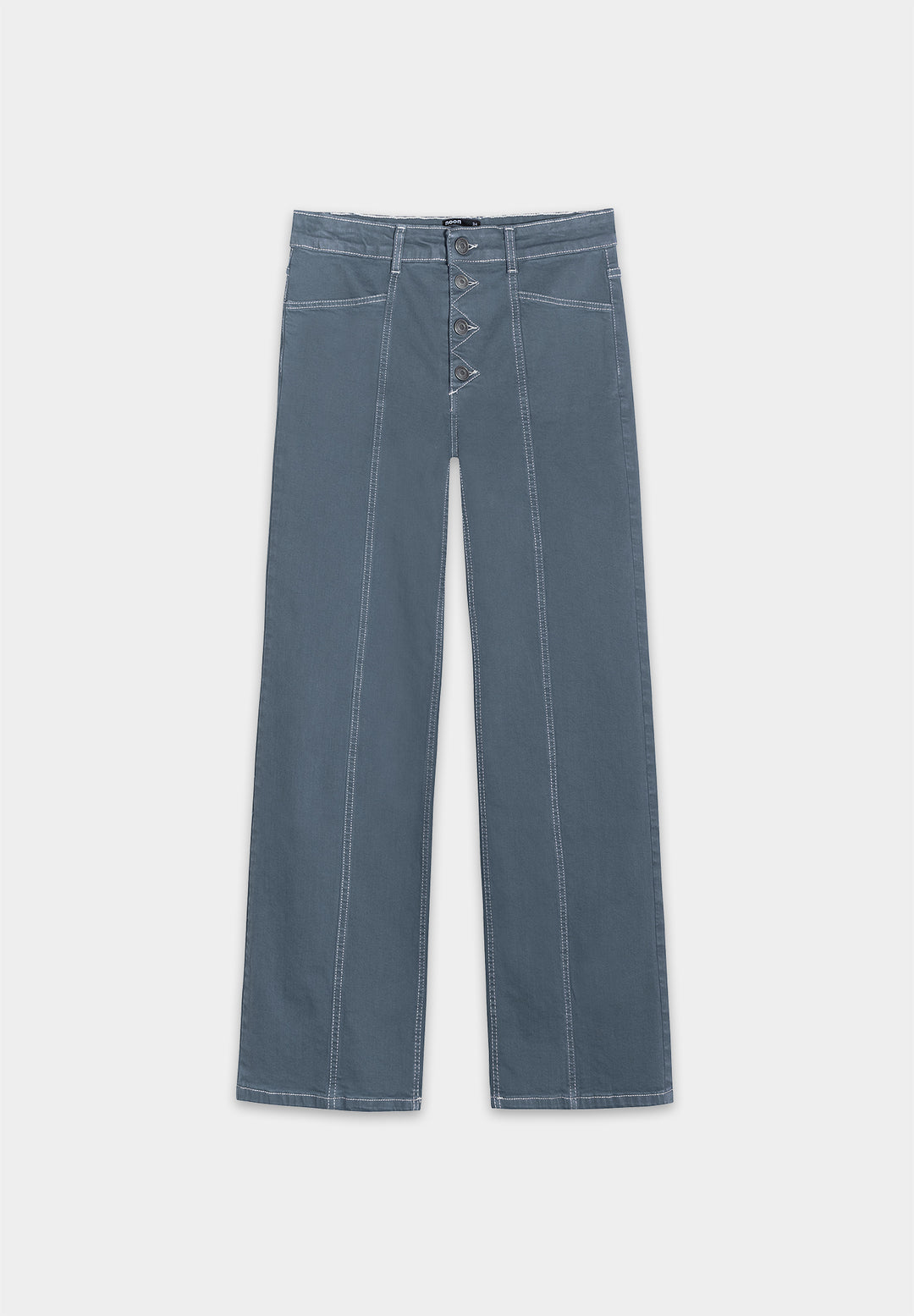 JEANS WITH ZIGZAG SEAMS
