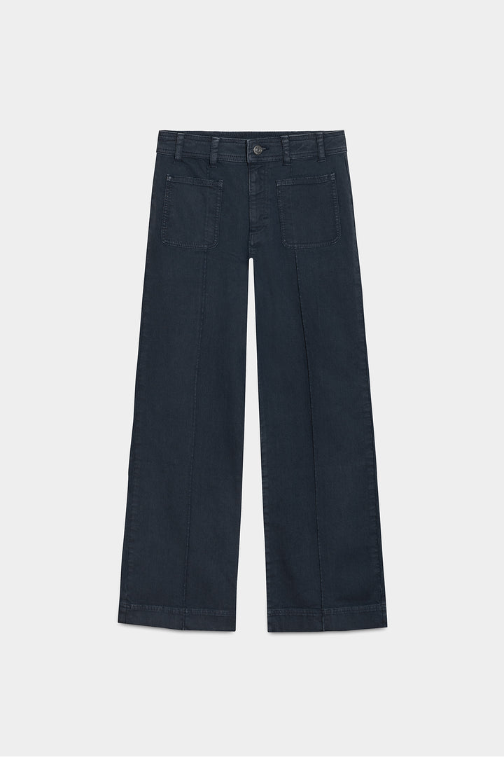 BASIC CULOTTE JEANS WITH SEAMS