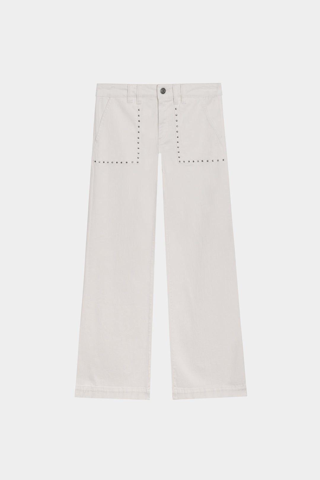 CULOTTE JEANS WITH STUDDED POCKET