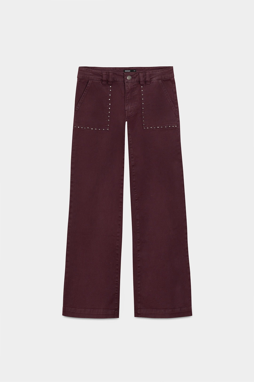CULOTTE JEANS WITH POCKETS AND STUDS