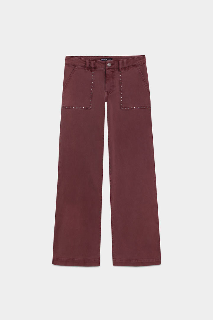 JEANS CULOTTE BOLSILLOS TACHAS