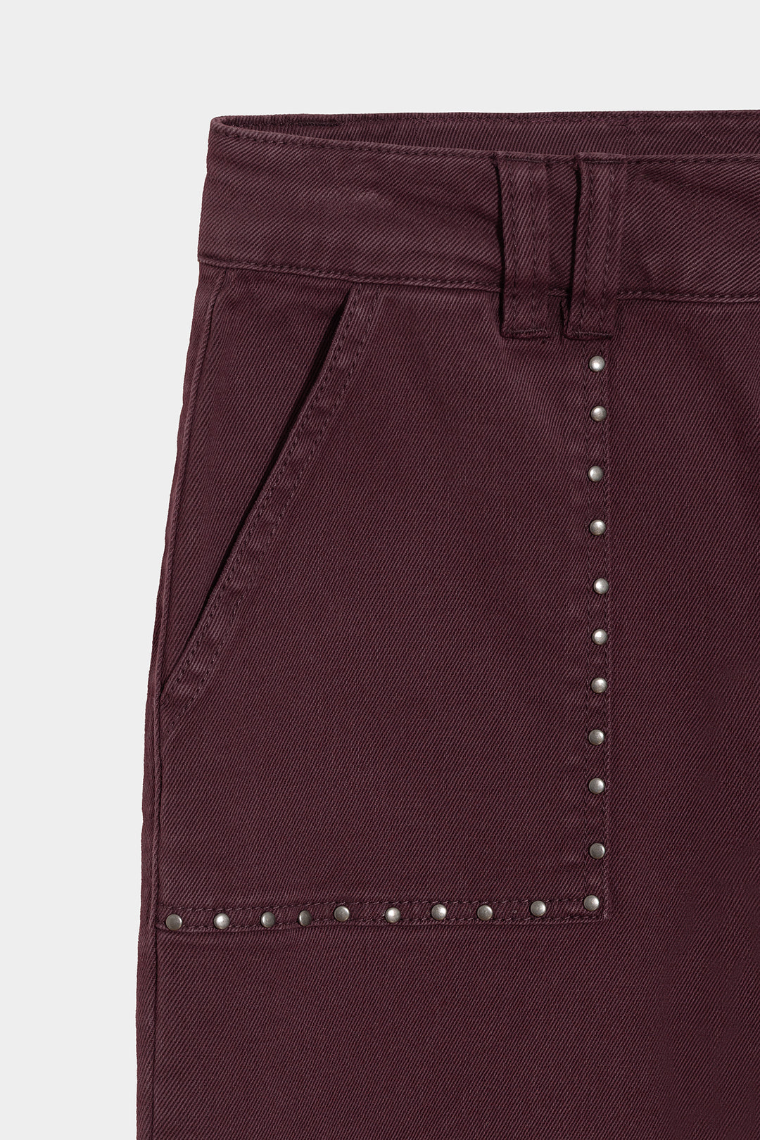 CULOTTE JEANS WITH POCKETS AND STUDS