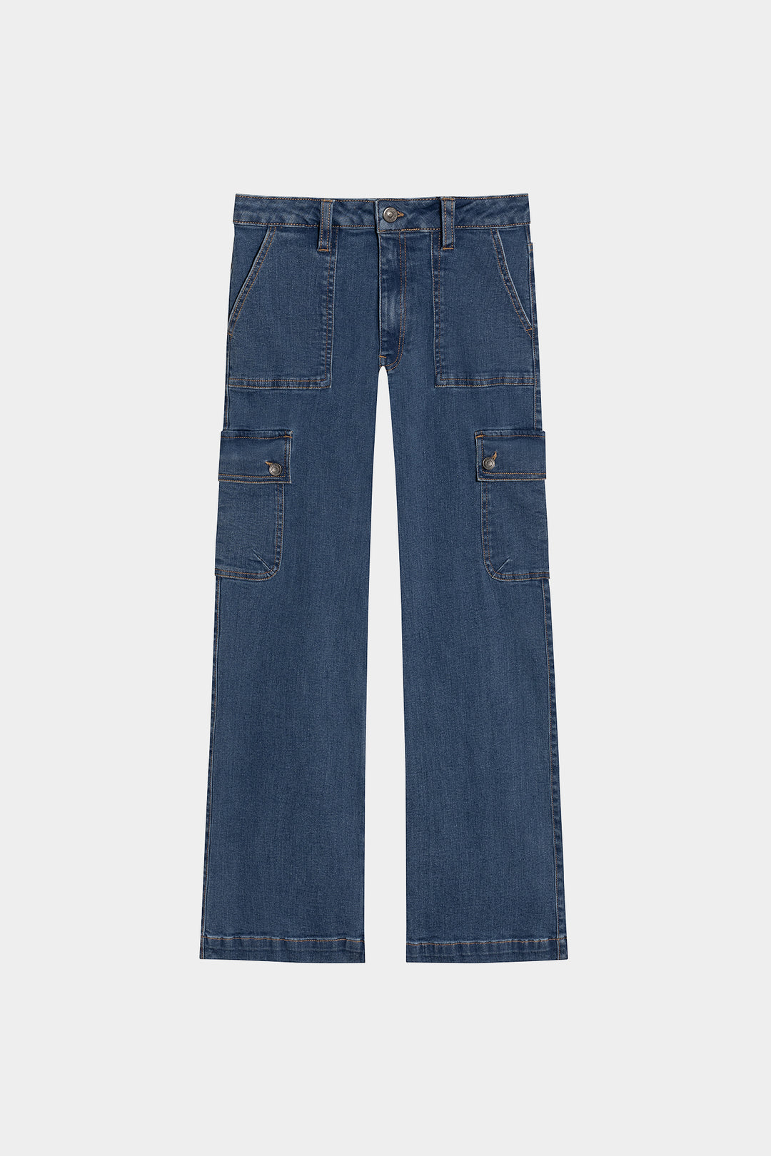 JEANS CULOTTE CARGO DENIM