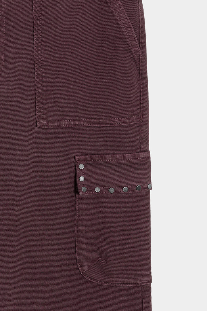 JEANS CULOTTE CARGO TACHAS