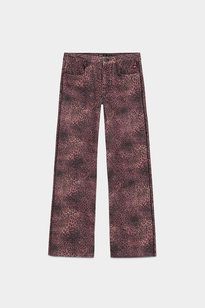 JEANS RELAXED LEOPARDO