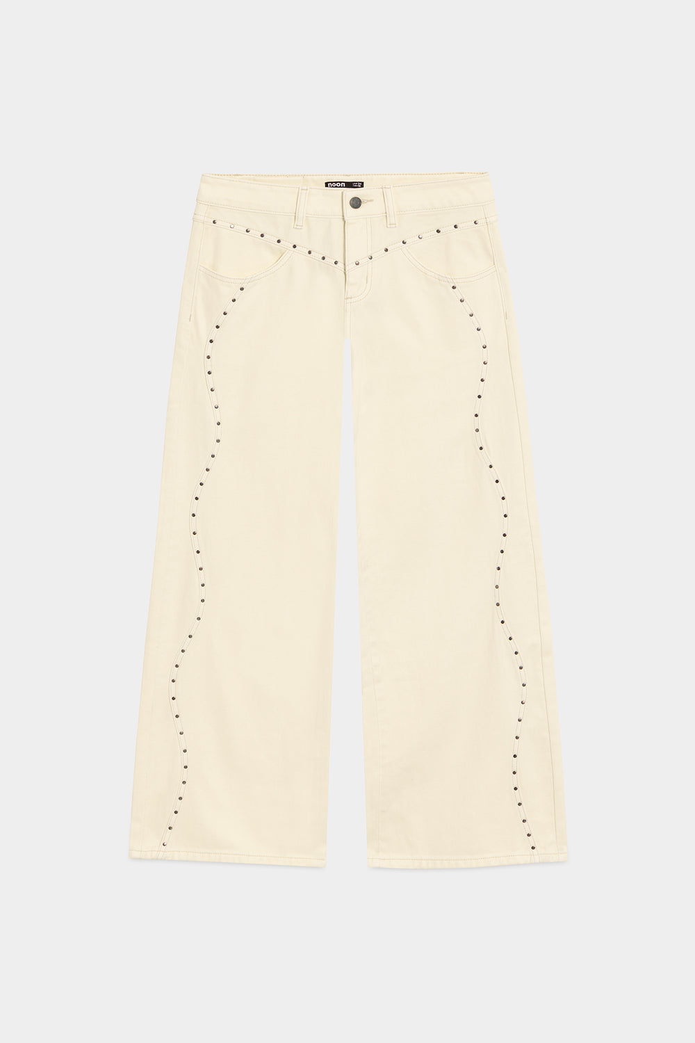 JEANS WAVES YOKE STUDS
