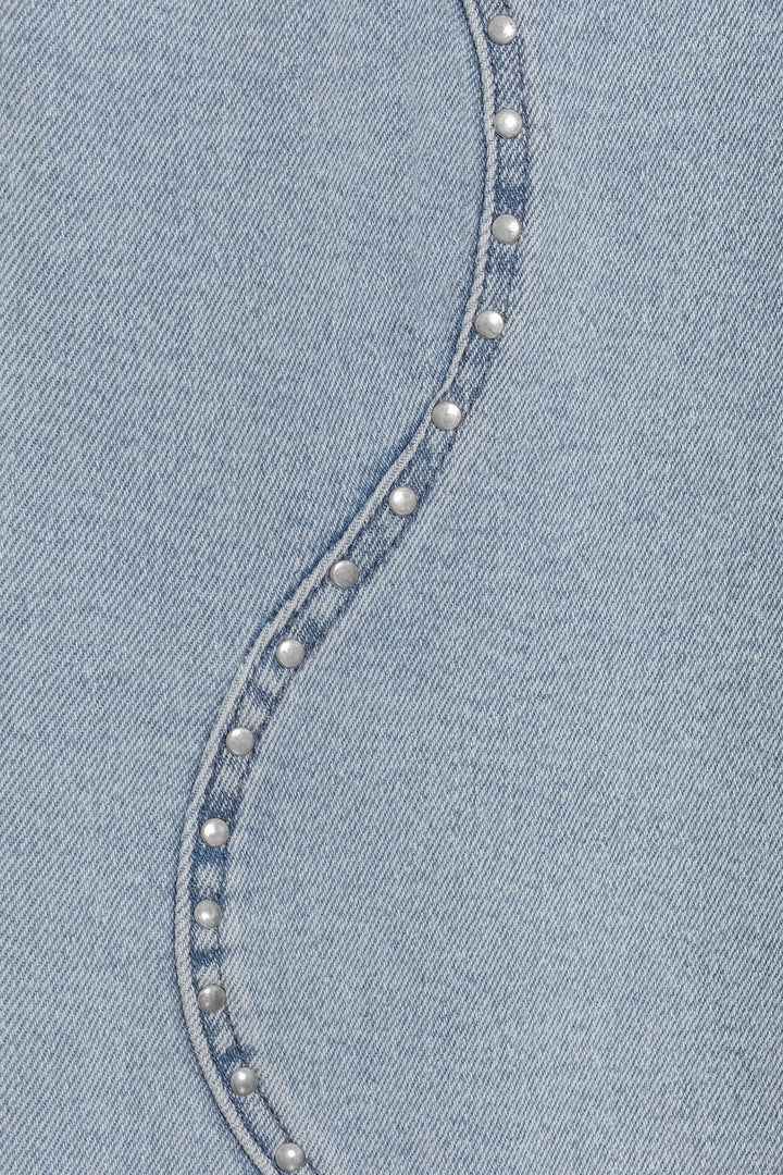 JEANS ONDAS TACHAS DENIM