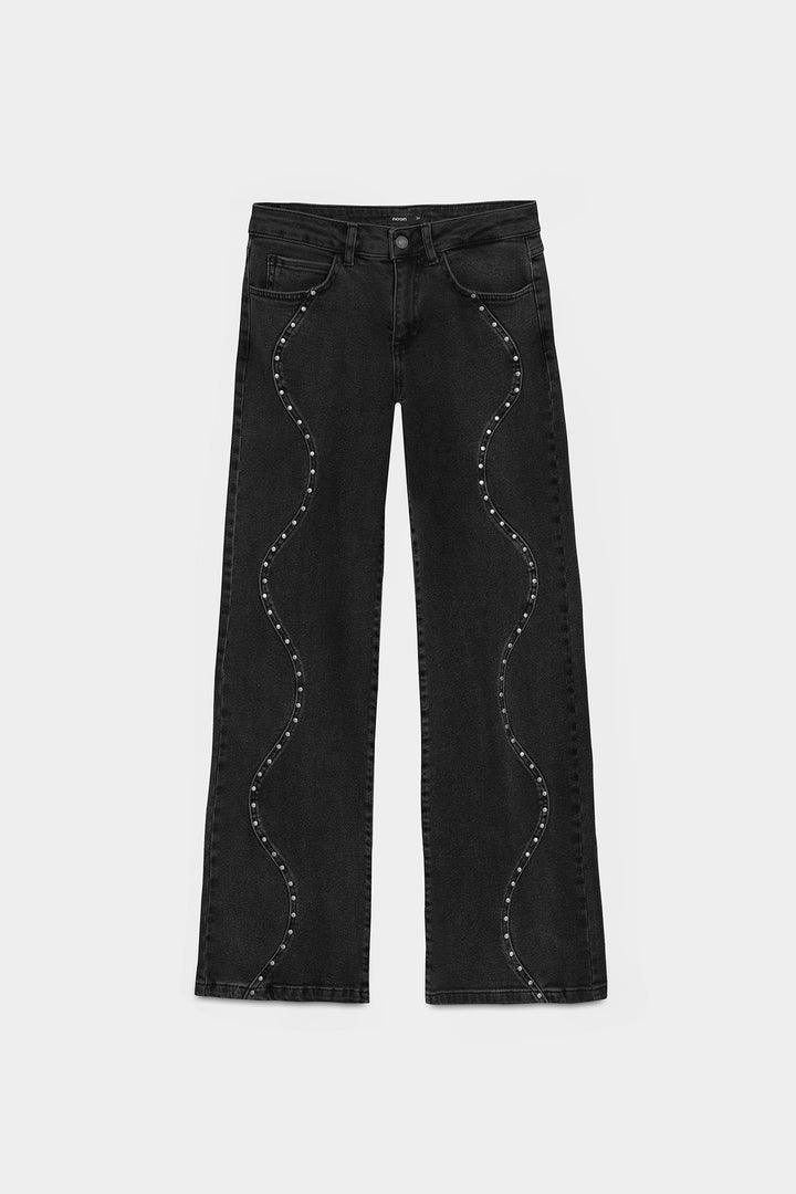 WAVE JEANS WITH STUDS