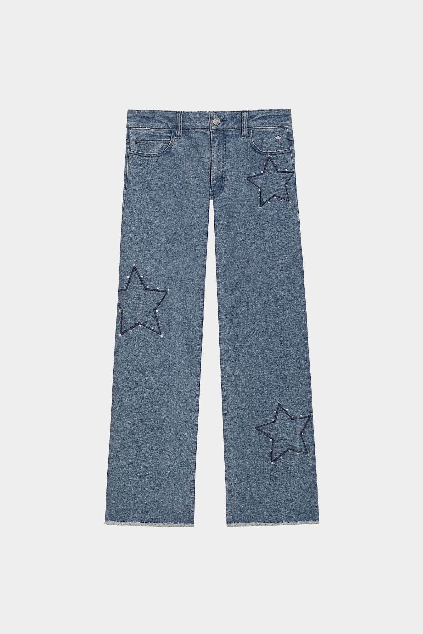 Star Patchwork Jeans | High-Waisted Jeans | Noon Spain