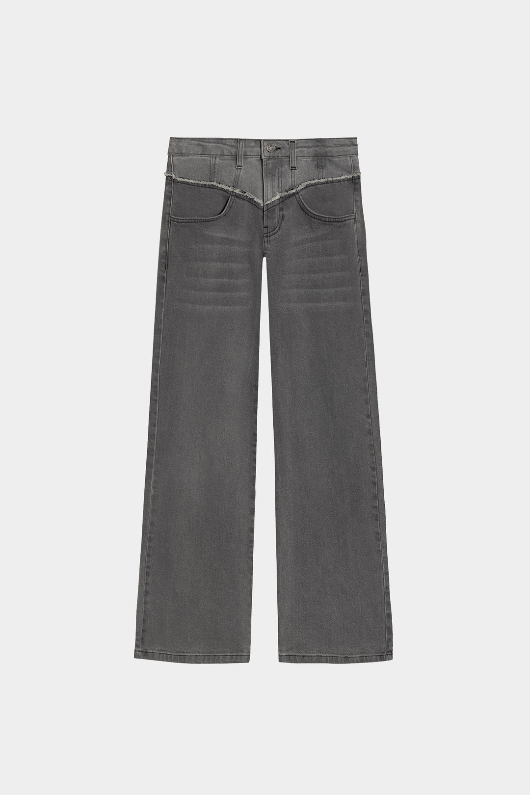 STRAIGHT YOKE DENIM JEANS