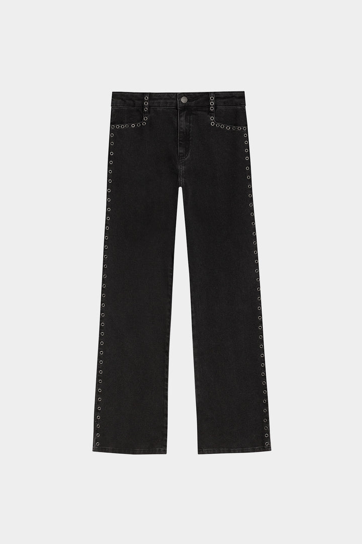 JEANS RECTOS EYELETS