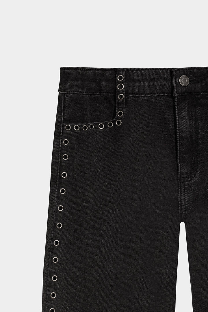 JEANS RECTOS EYELETS