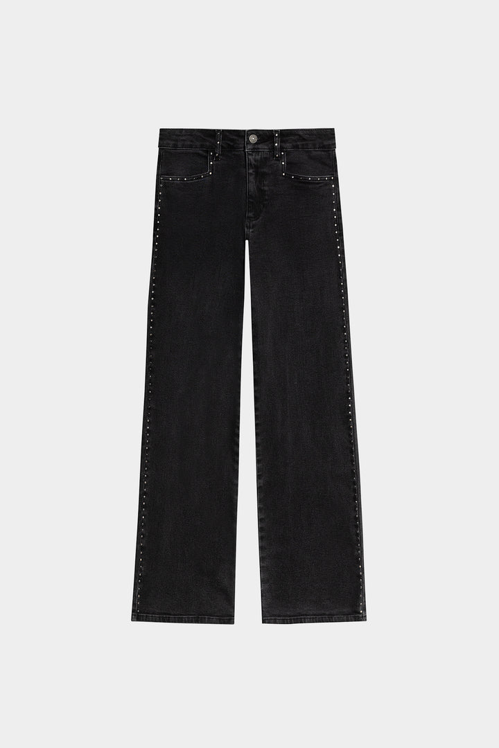 STRAIGHT JEANS WITH STUDS