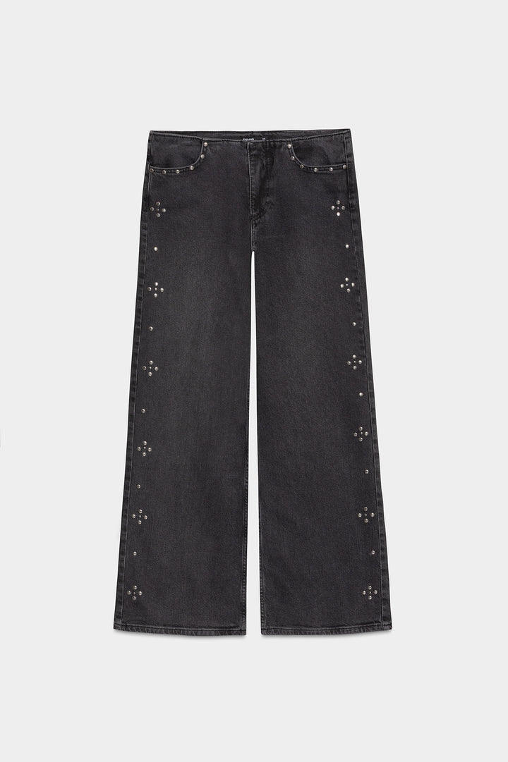 STUDDED JEANS WITHOUT WAISTBAND