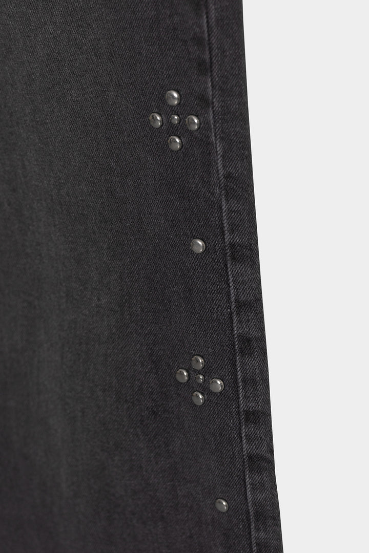 STUDDED JEANS WITHOUT WAISTBAND