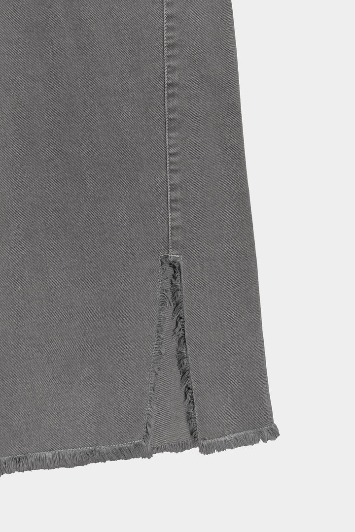 CALÇAS DE ganga DE PERNA LARGA COM BARRA DESFIADA