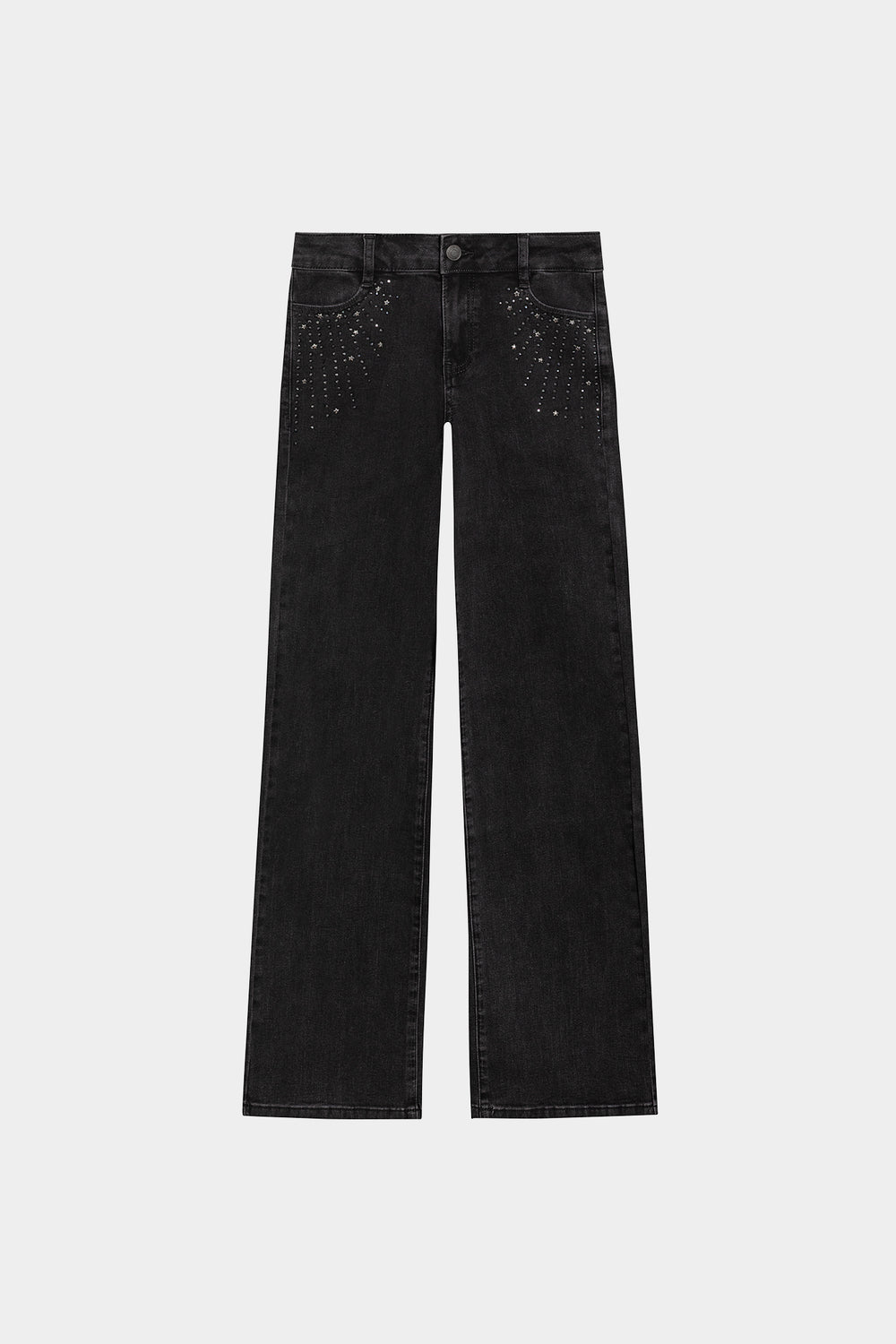 WIDELEG JEANS WITH SHIMMER