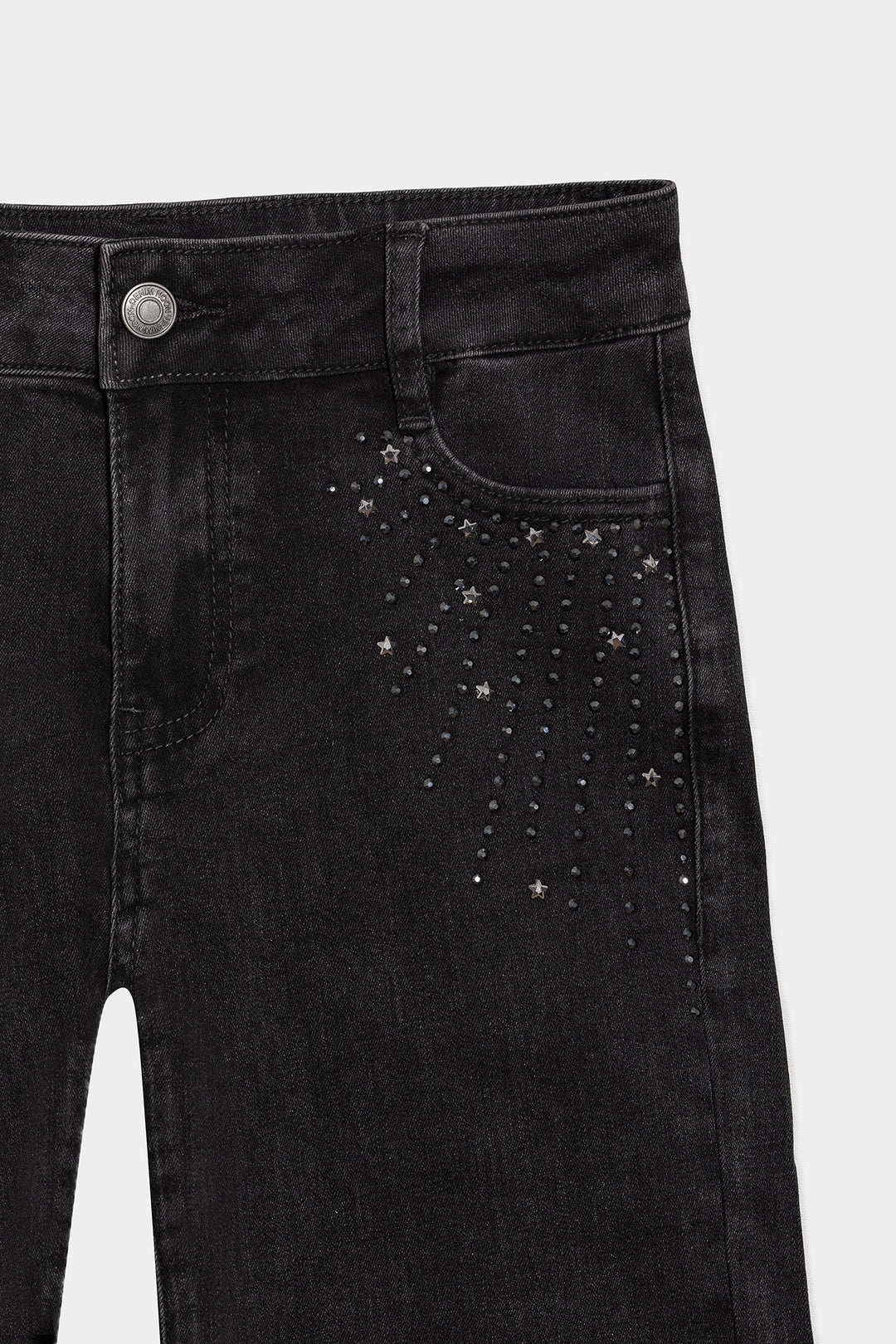 WIDELEG JEANS WITH SHIMMER