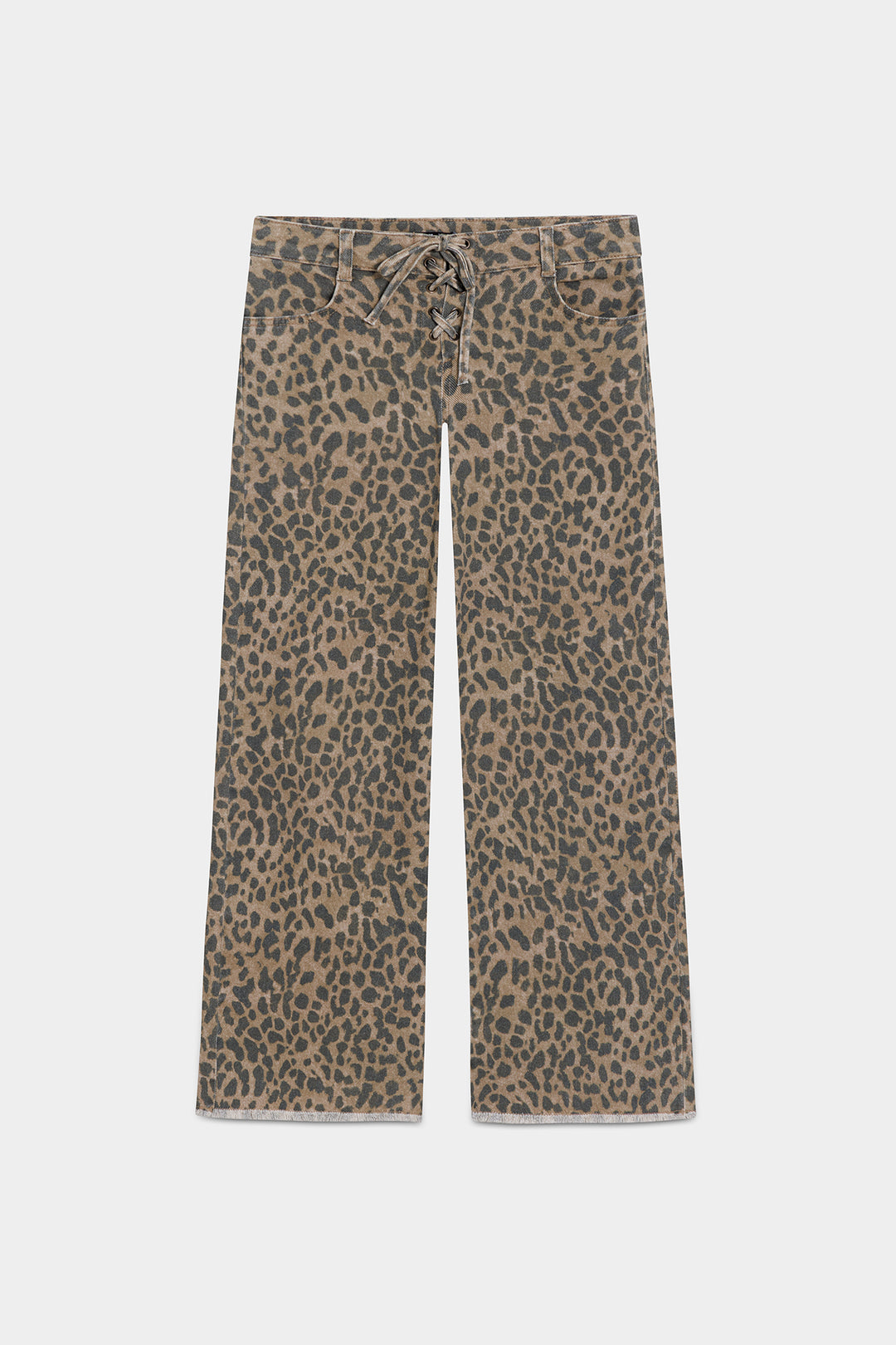 JEANS WIDELEG LAZADA LEOPARDO