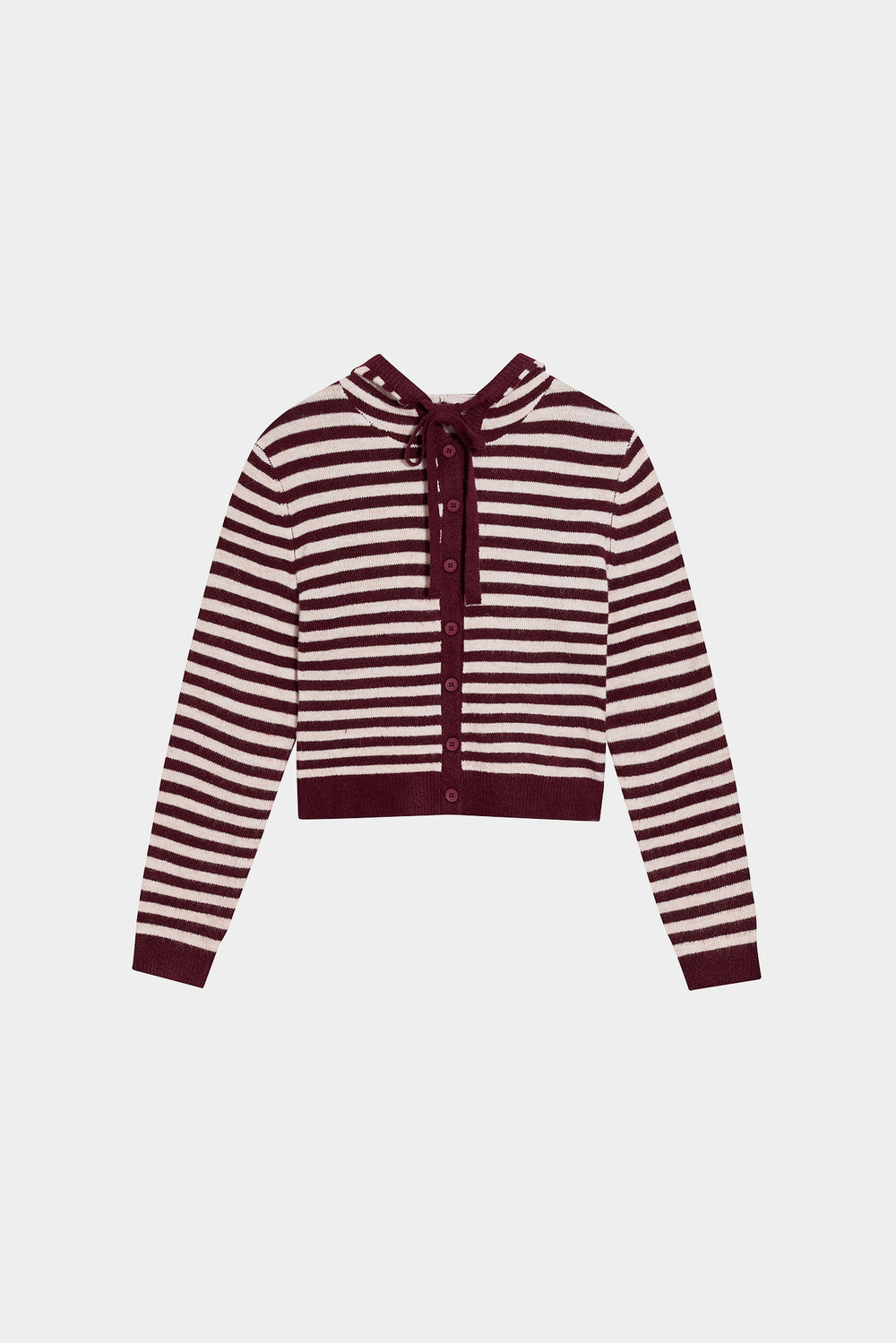 STRIPED HOODED JERSEY