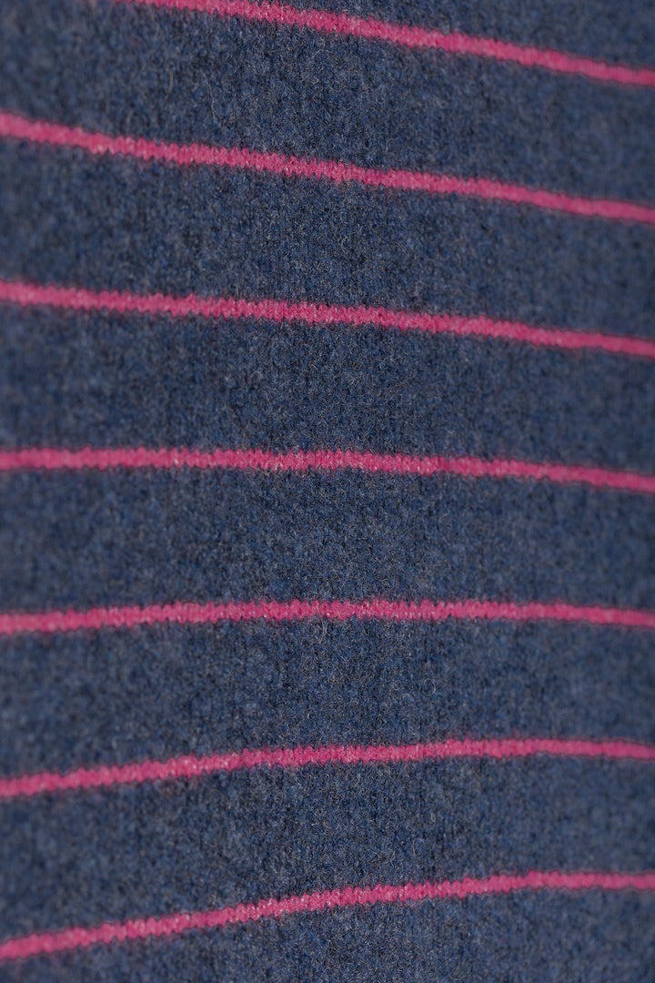 JERSEY COM GOLA BOXE LISTRADA