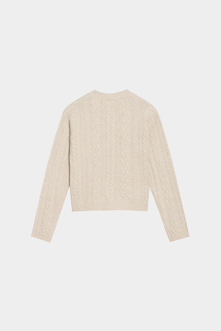 SWEATER DE GOLA BOX COM TRANÇA