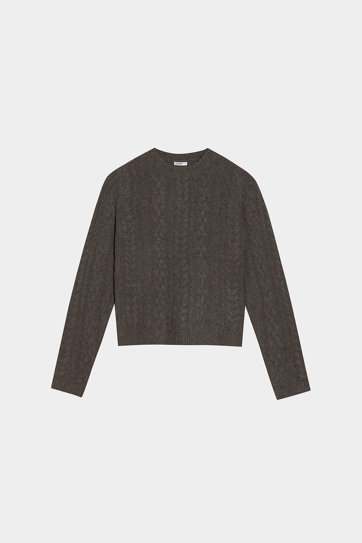 SWEATER DE GOLA BOX COM TRANÇA