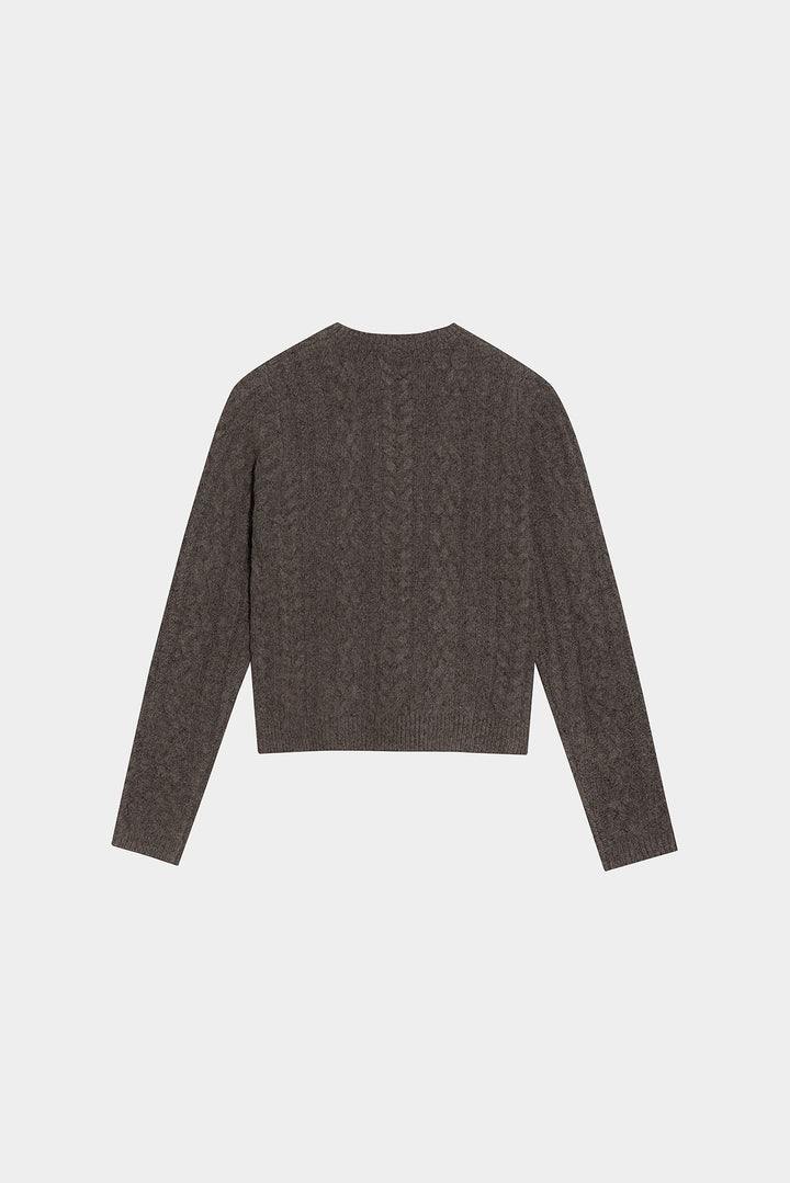 SWEATER DE GOLA BOX COM TRANÇA